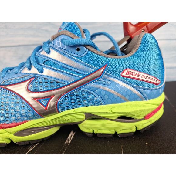Mizuno Wave Inspire Men\'s Blue Green Running Shoes Size 7.5 main image 13